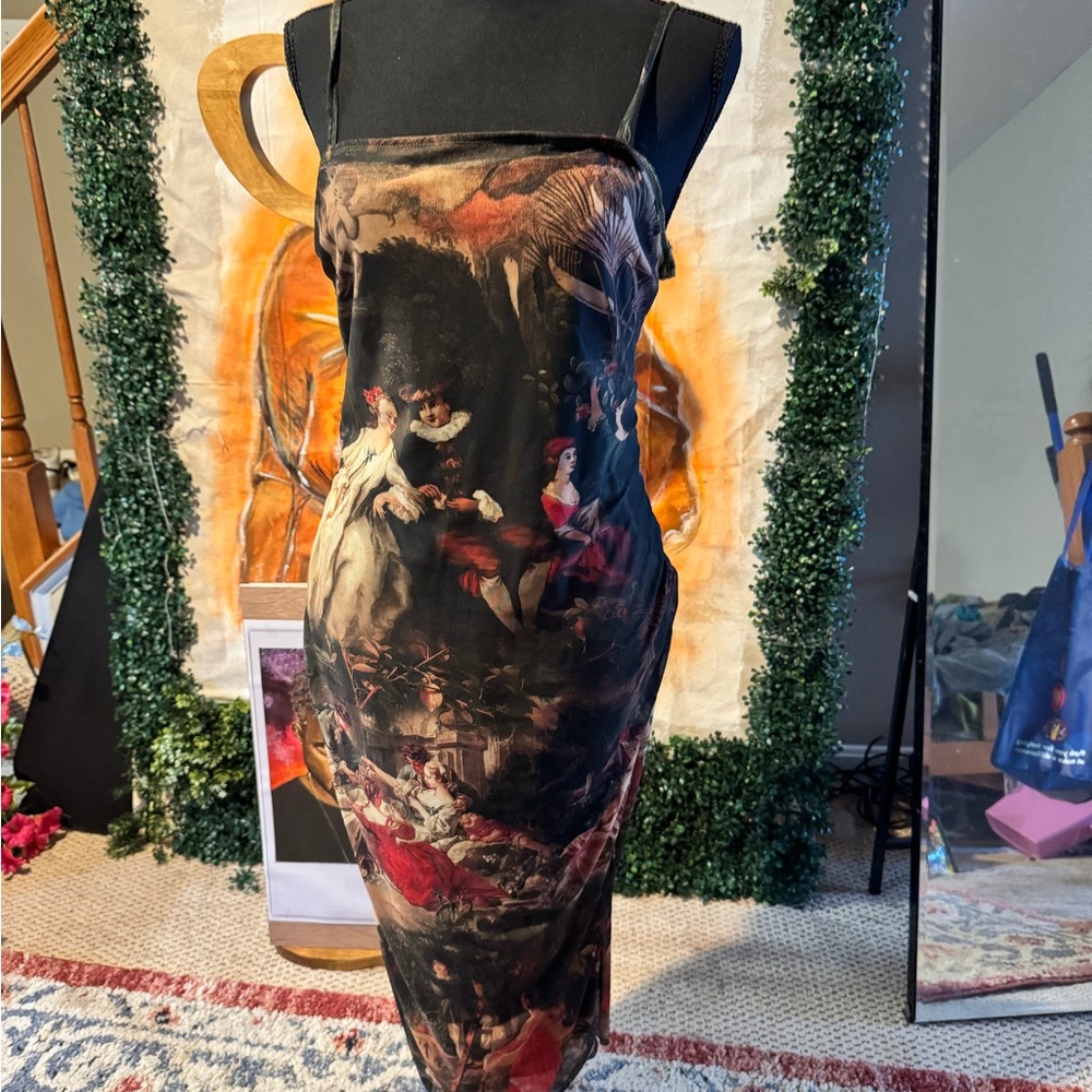 Elegant Printed Dress